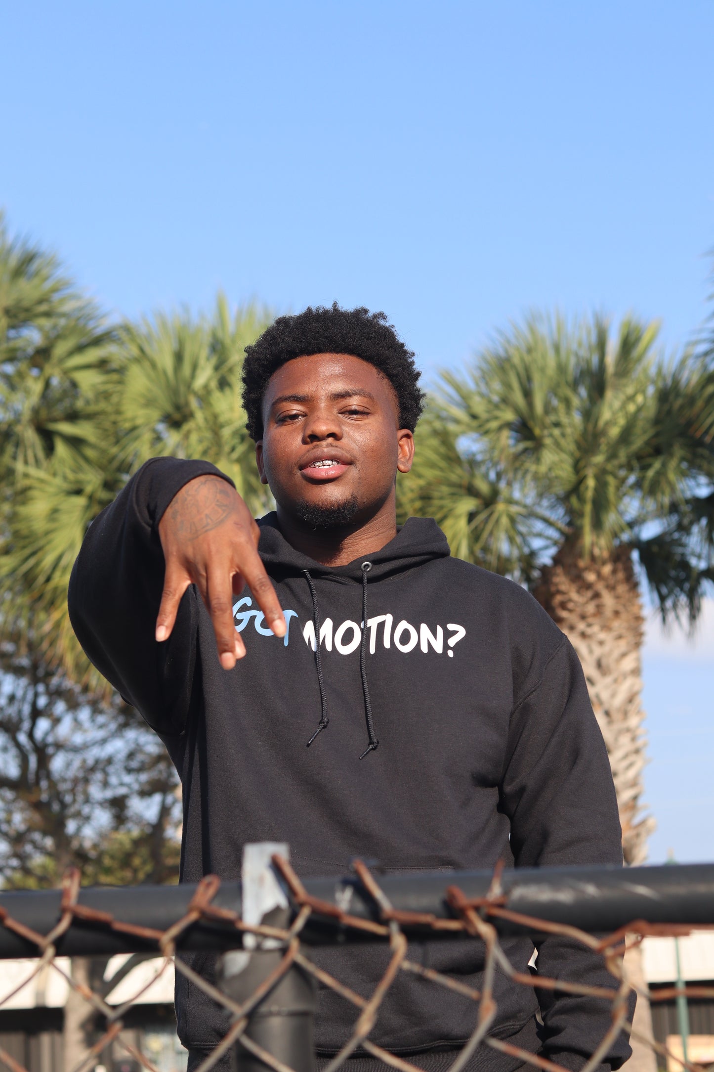 "Got Motion?" Hoodie- (Black/Blue)