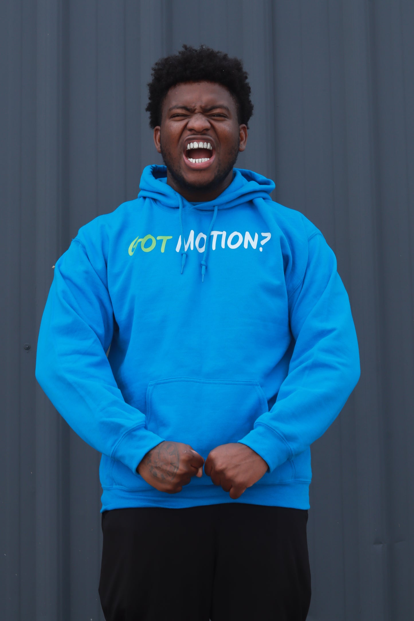 "Got Motion?" Hoodie- (Blue/Green)