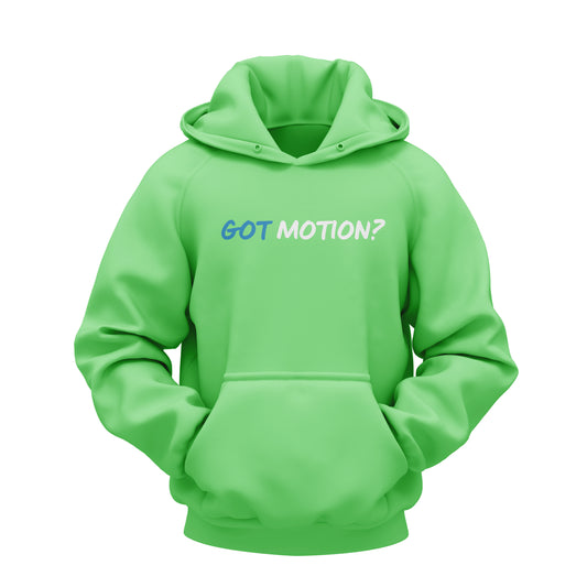 "Got Motion?" Hoodie - (Green/Blue)
